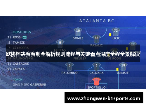 欧协杯决赛赛制全解析规则流程与关键看点深度全程全景解读